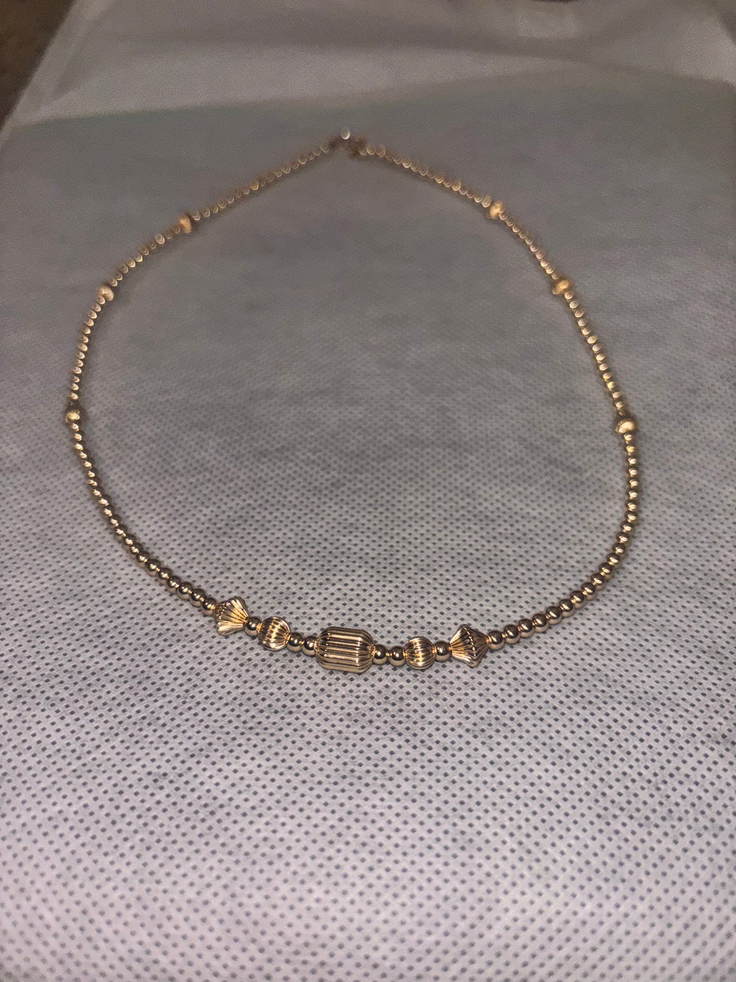 All gold infant necklace